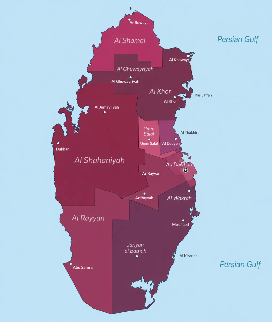 Qatar coverage map